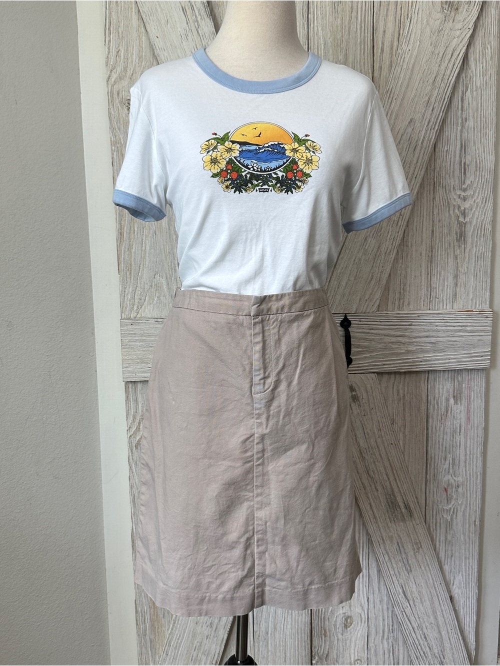 GAP Y2k 2003 Light Academia Skirt